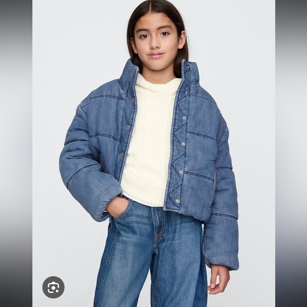 GAP Kids Blue Puffer Jacket NEW